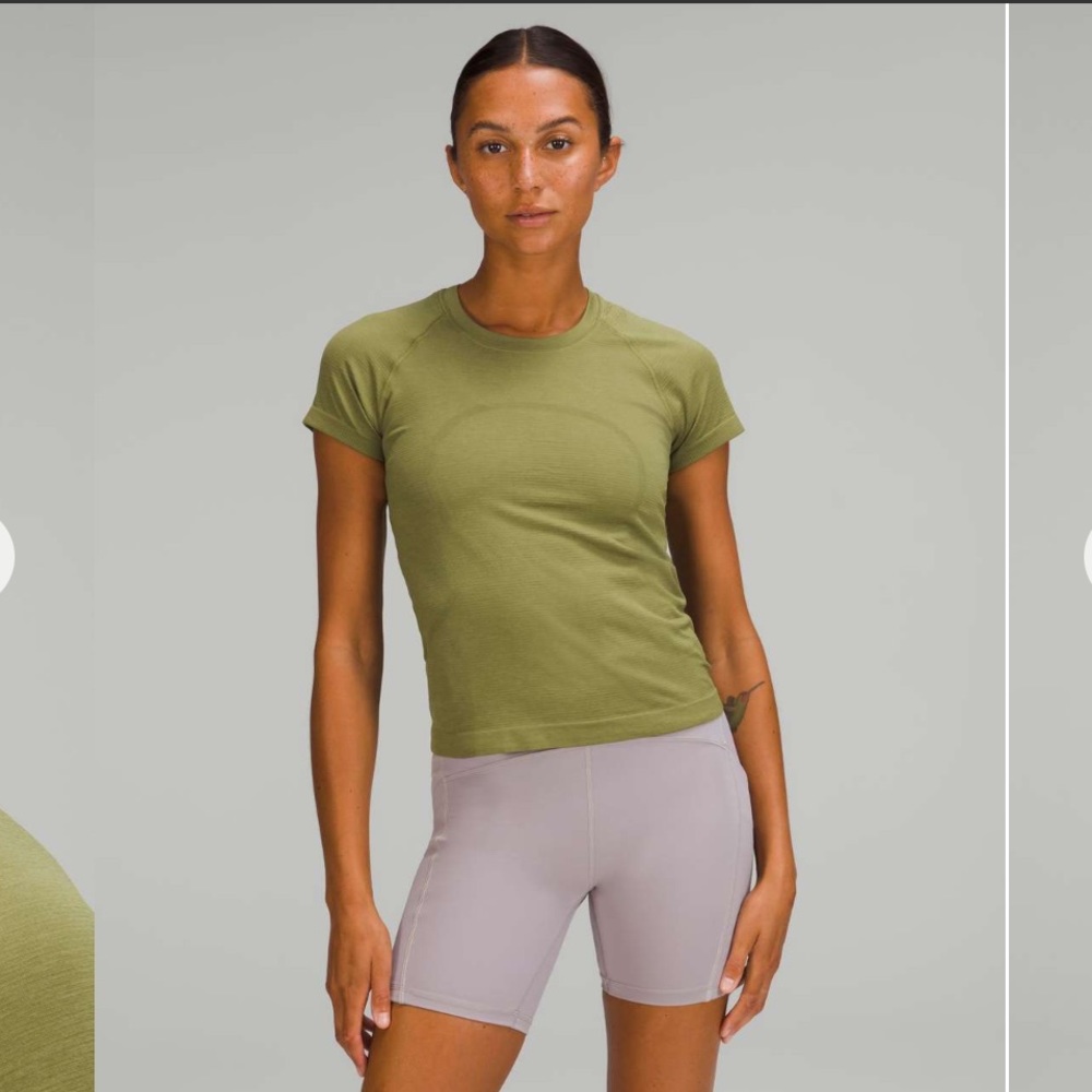 Lululemon Swiftly Tech Short Sleeve Shirt 2.0 Bronze Green Size 8